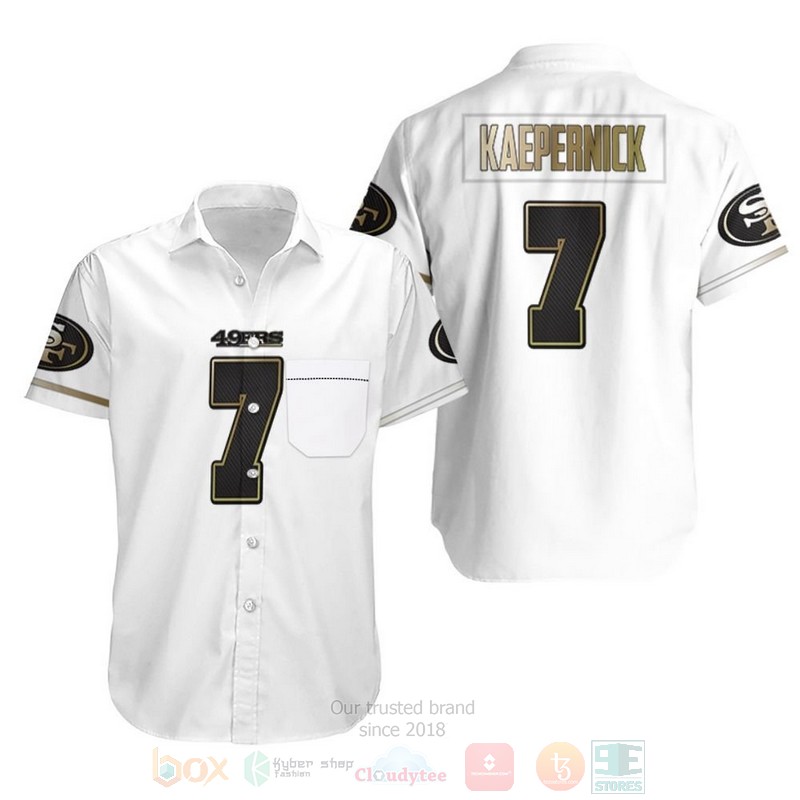 MLB San Francisco 49Ers Colin Kaepernick White 100Th Season Golden Hawaiian Shirt