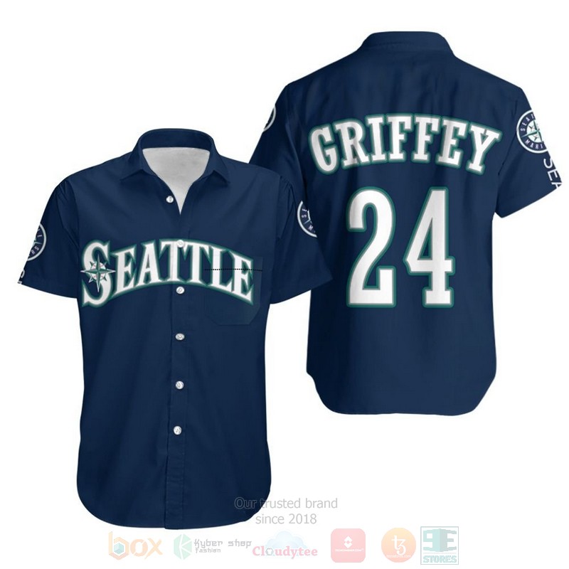 MLB Seattle Mariners 24 Griffey Hawaiian Shirt