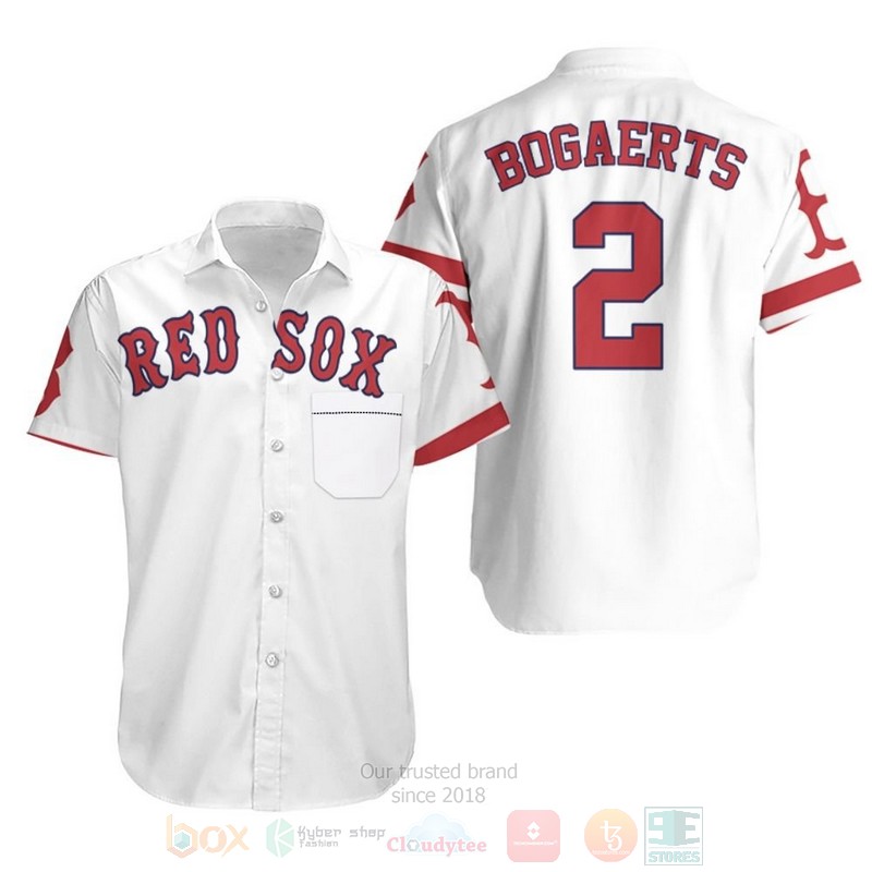 MLB Xander Bogaerts Boston Red Sox White 2019 Hawaiian Shirt