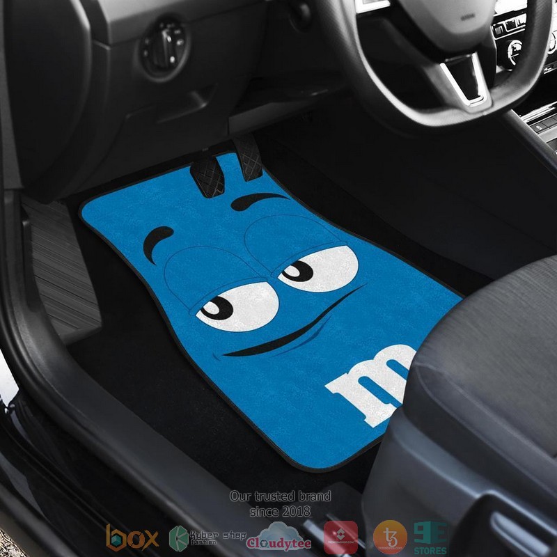 MM Blue Chocolate Car Floor Mats 1