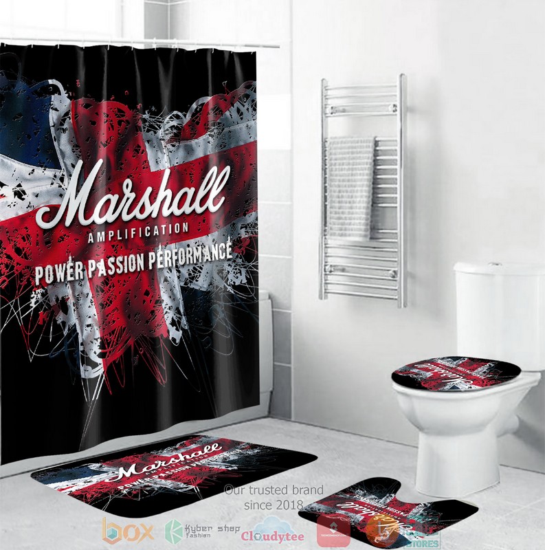 Marshall Amplification Power Passion Performance Shower curtain sets