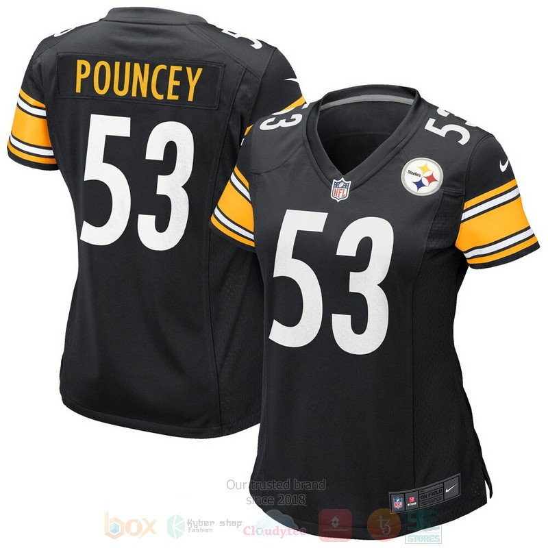 Maurkice Pouncey Black Pittsburgh Steelers Football Jersey