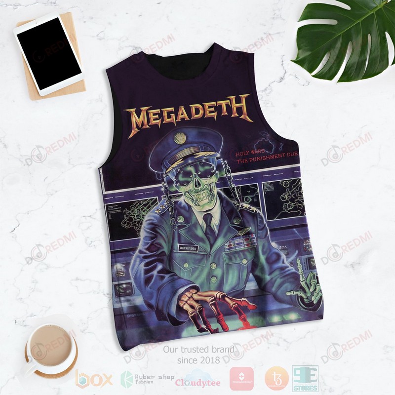NEW Megadeth Holy WarsThe Punishment Due Album 3D Tank Top1