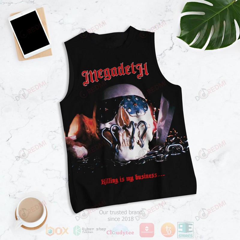 NEW Megadeth Killing Is My Business and Business Is Good Album 3D Tank Top2
