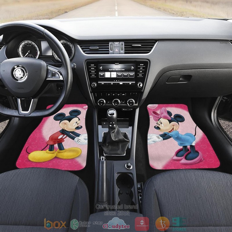 Mickey And Minnie Mouse Disney Cartoon Car Floor Mats 1