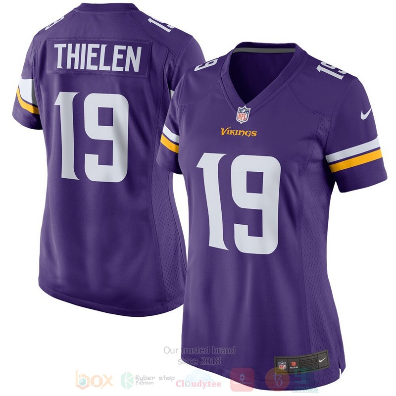 Minnesota Vikings Adam Thielen Purple Football Jersey
