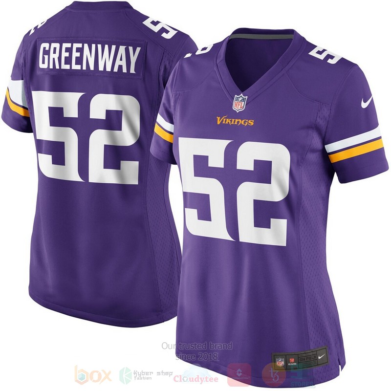 Minnesota Vikings Chad Greenway Purple Football Jersey