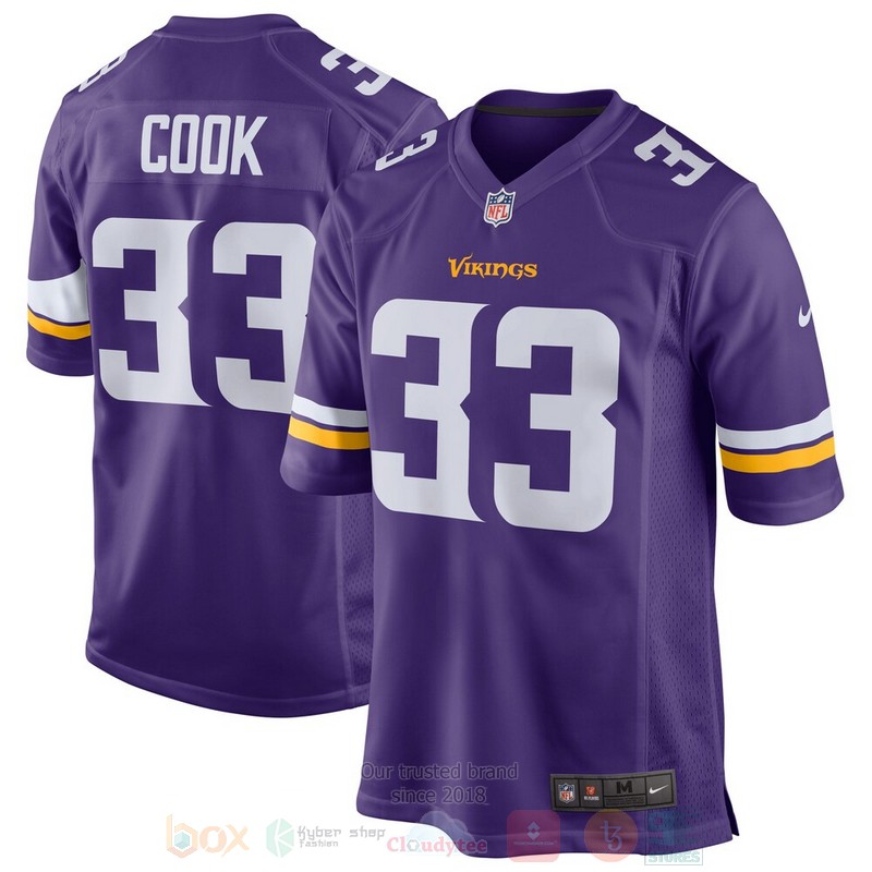 Minnesota Vikings Dalvin Cook Purple Football Jersey