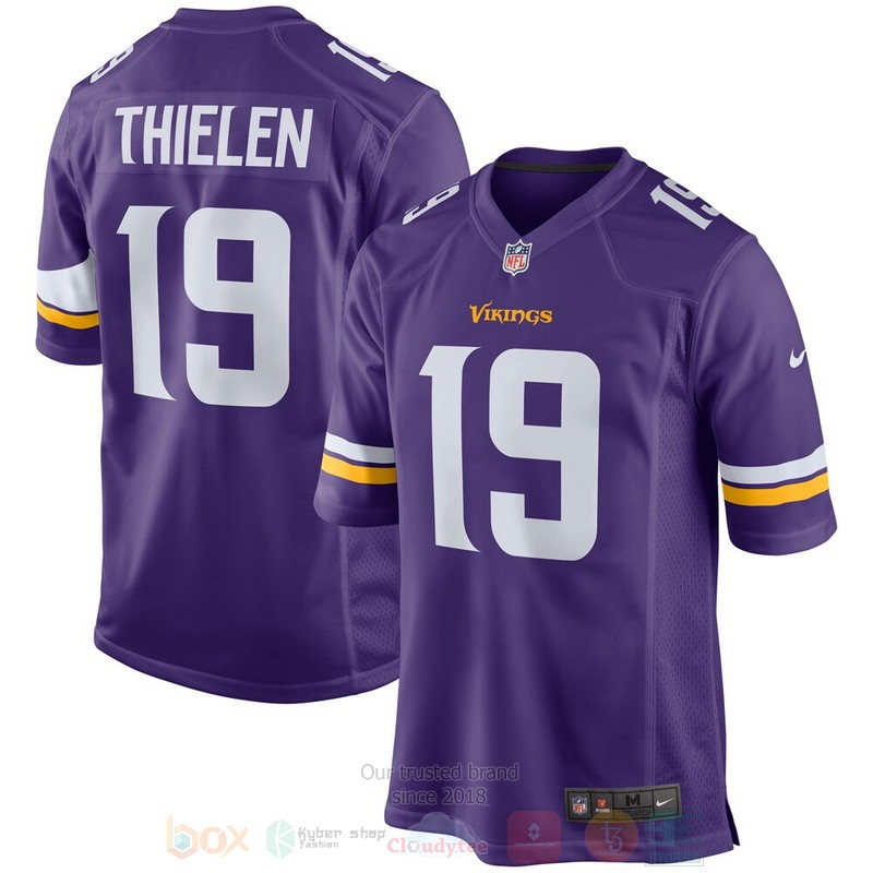 Minnesota Vikings NFL Adam Thielen Purple Football Jersey