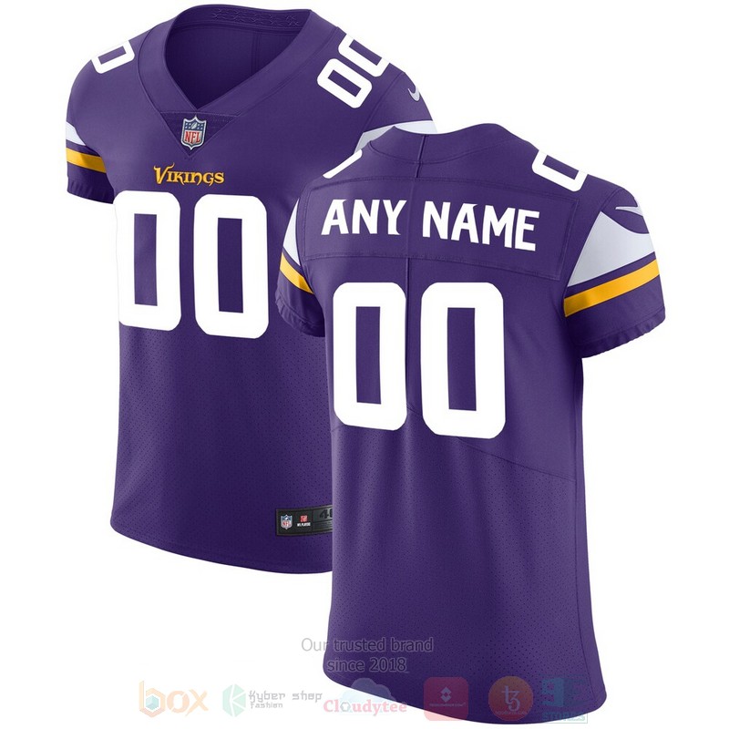 Minnesota Vikings Purple Vapor Untouchable Custom Elite Football Jersey