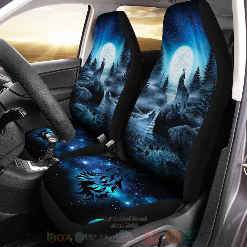 Moonlight Wolf Car Seat Covers