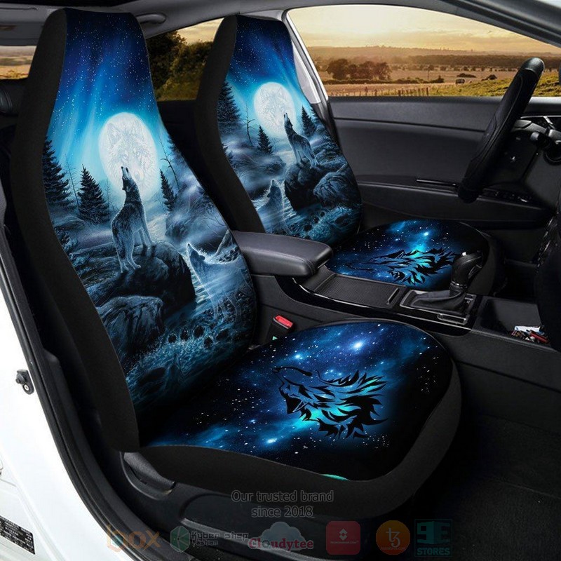 Moonlight Wolf Car Seat Covers 1