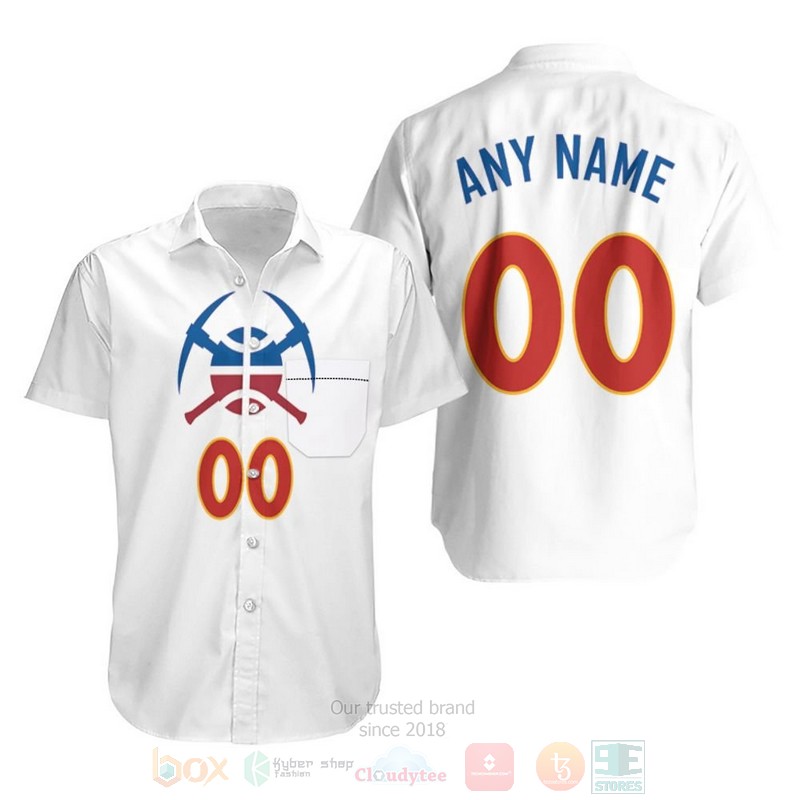 NBA Denver Nuggets Personalized 2020 21 Earned White Hawaiian Shirt