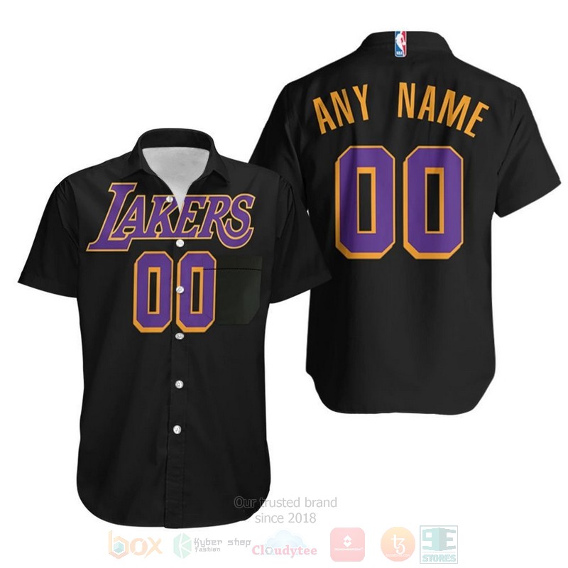 NBA Personalized Los Angeles Lakers 2020 21 Earned Blacks Hawaiian Shirt