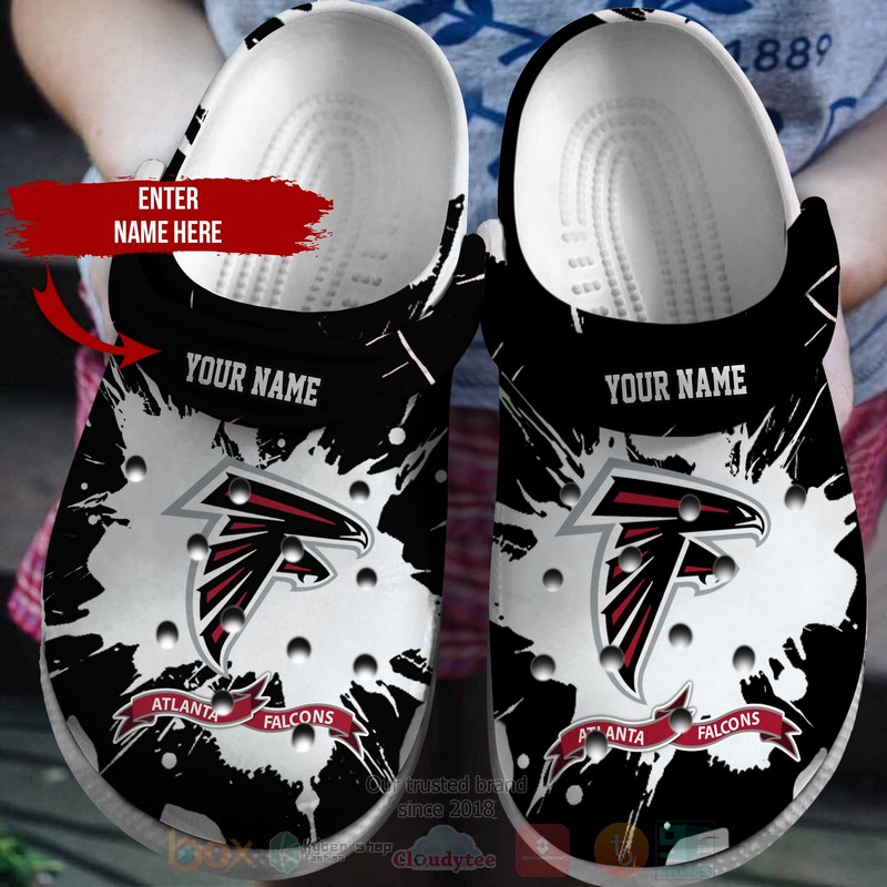 NFL Atlanta Falcons Custom Name Crocband Crocs Clog Shoes