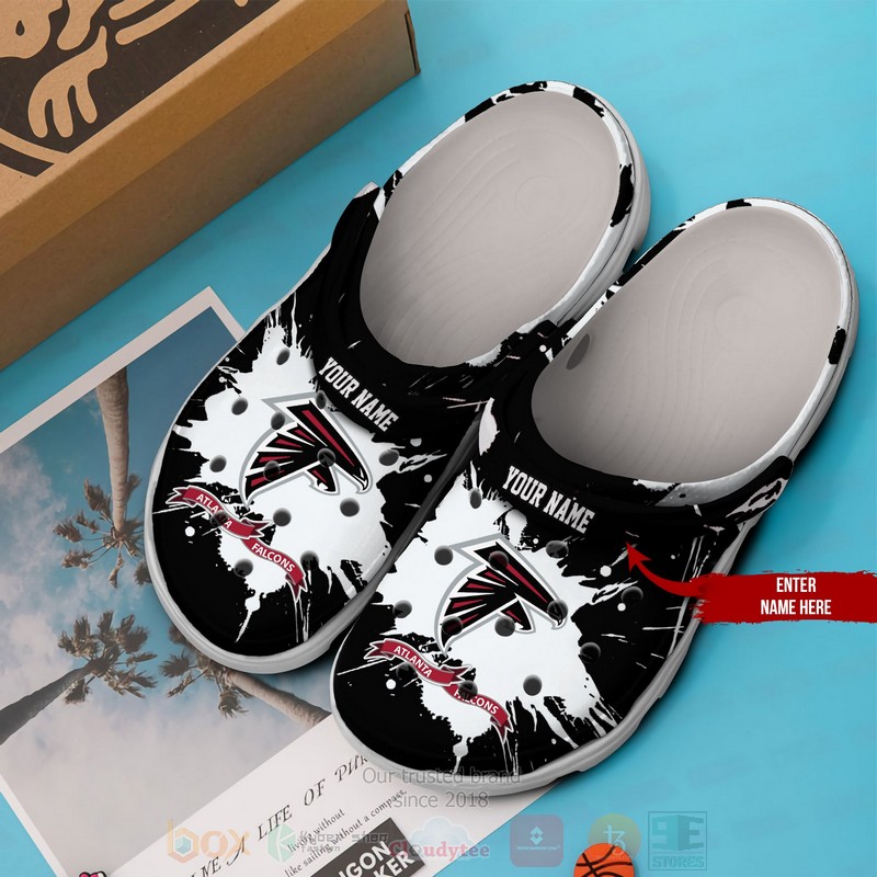 NFL Atlanta Falcons Custom Name Crocband Crocs Clog Shoes 1