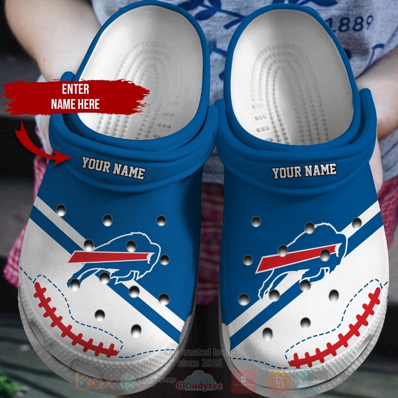 NFL Buffalo Bills Custom Name Crocband Crocs Clog Shoes