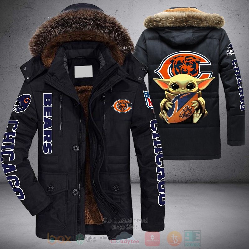 NFL Chicago Bears Baby Yoda Parka Jacket