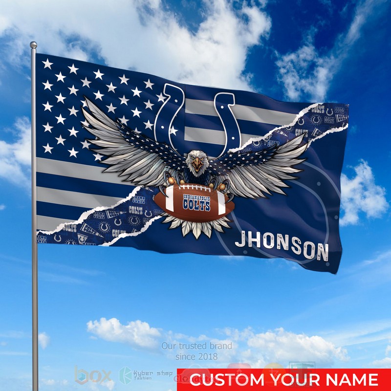 NFL Indianapolis Colts Custom Name Flag 1