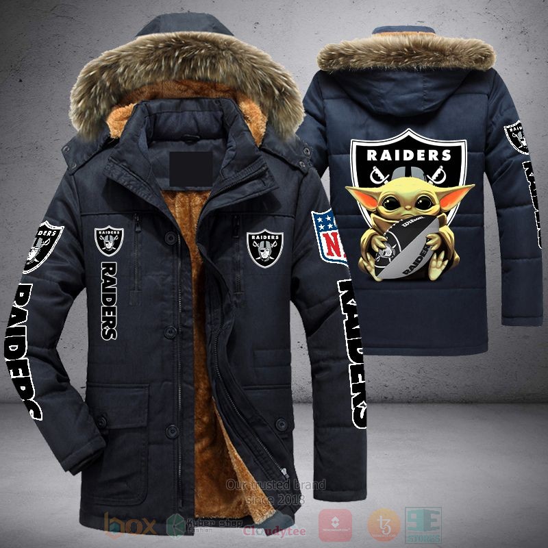 NFL Las Vegas Raiders Baby Yoda Parka Jacket