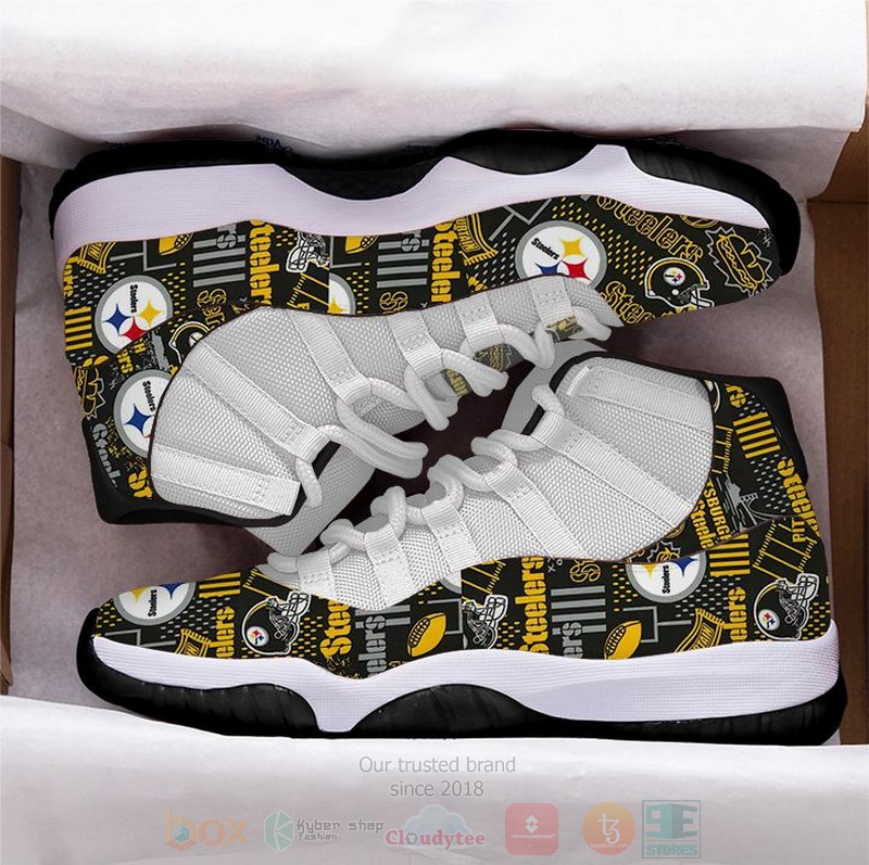 NFL Pittsburgh Steelers Air Jordan 11 Shoes 1