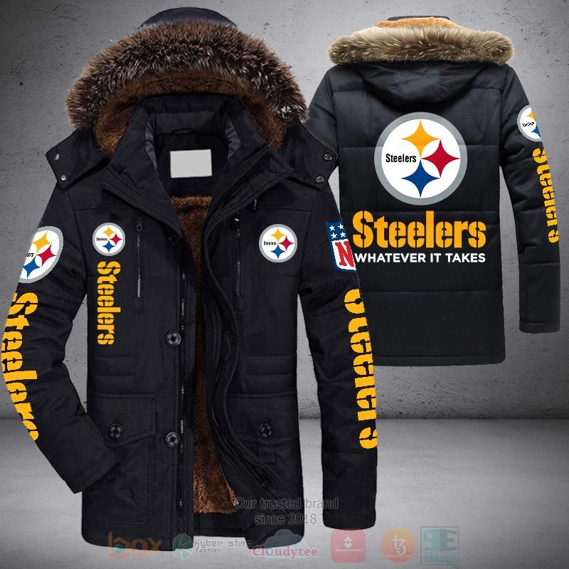 NFL Pittsburgh Steelers Whatever It Takes Parka Jacket 1