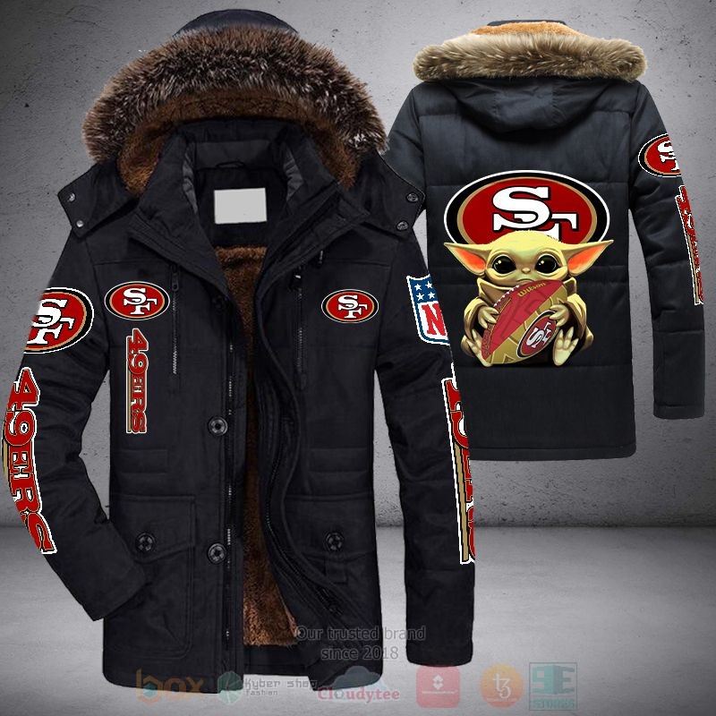 NFL San Francisco 49ers Baby Yoda Parka Jacket 1