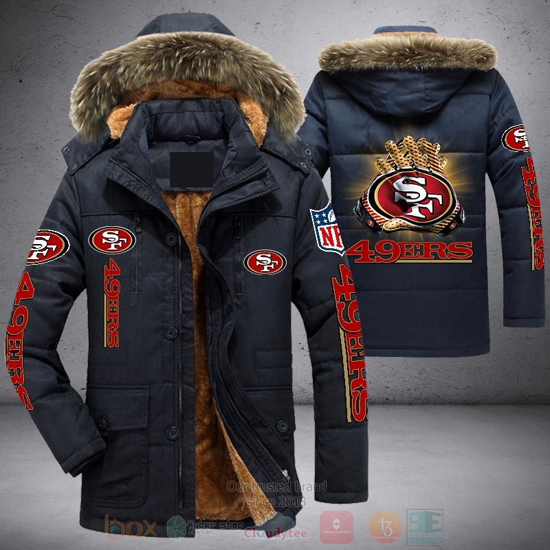 NFL San Francisco 49ers Gloves Parka Jacket 1