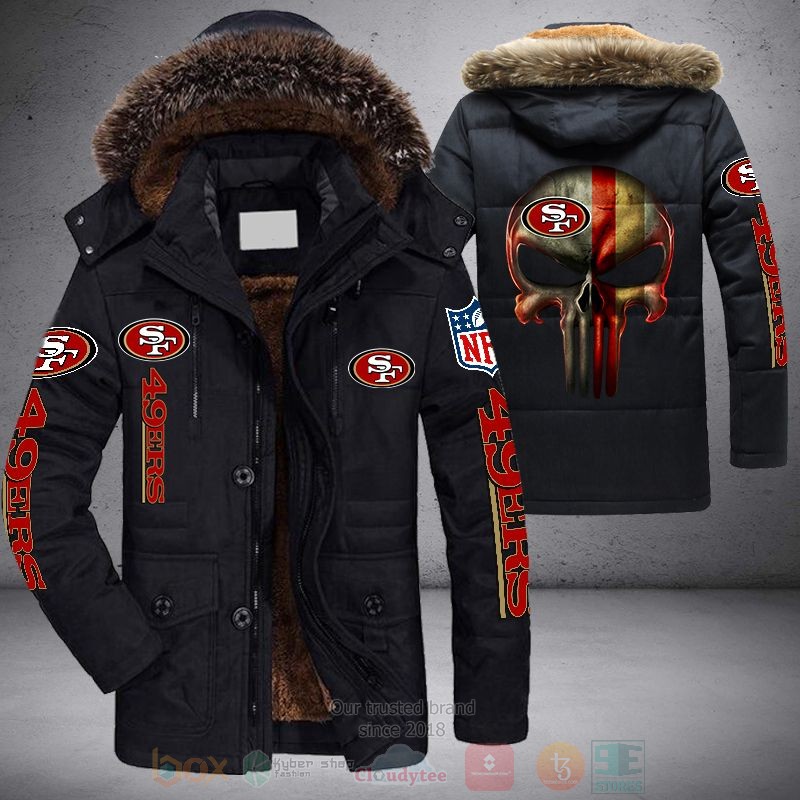 NFL San Francisco 49ers Skull Punisher Parka Jacket
