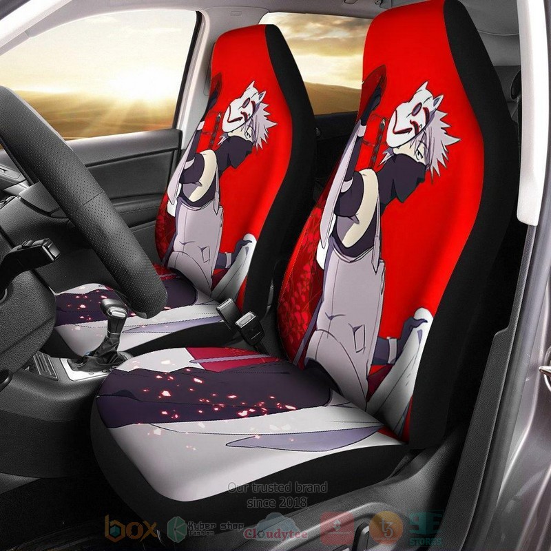 Naruto Anbu Kakashi With Hokage Suit Car Seat Cover