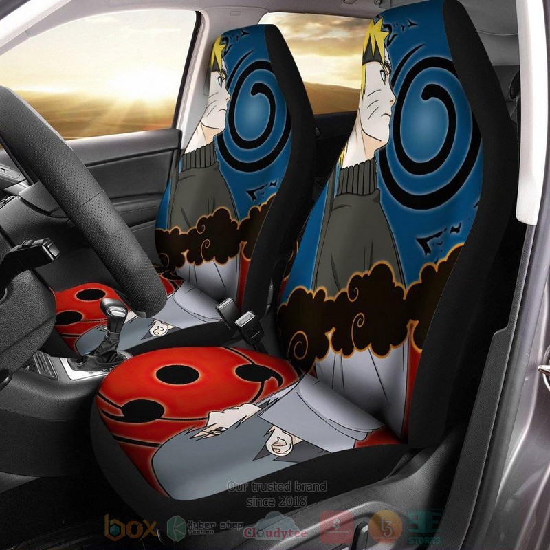 Naruto And Sasuke Uzumaki Vs Uchiha Car Seat Cover