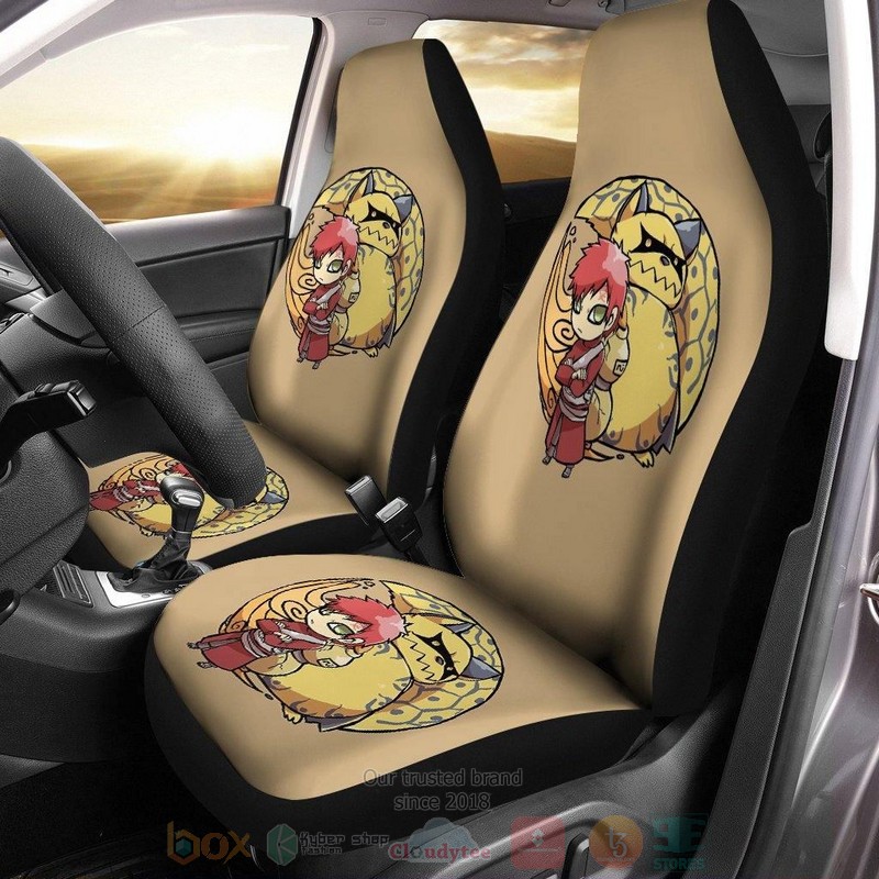 Naruto Chibi Gaara With Shukaku Car Seat Cover