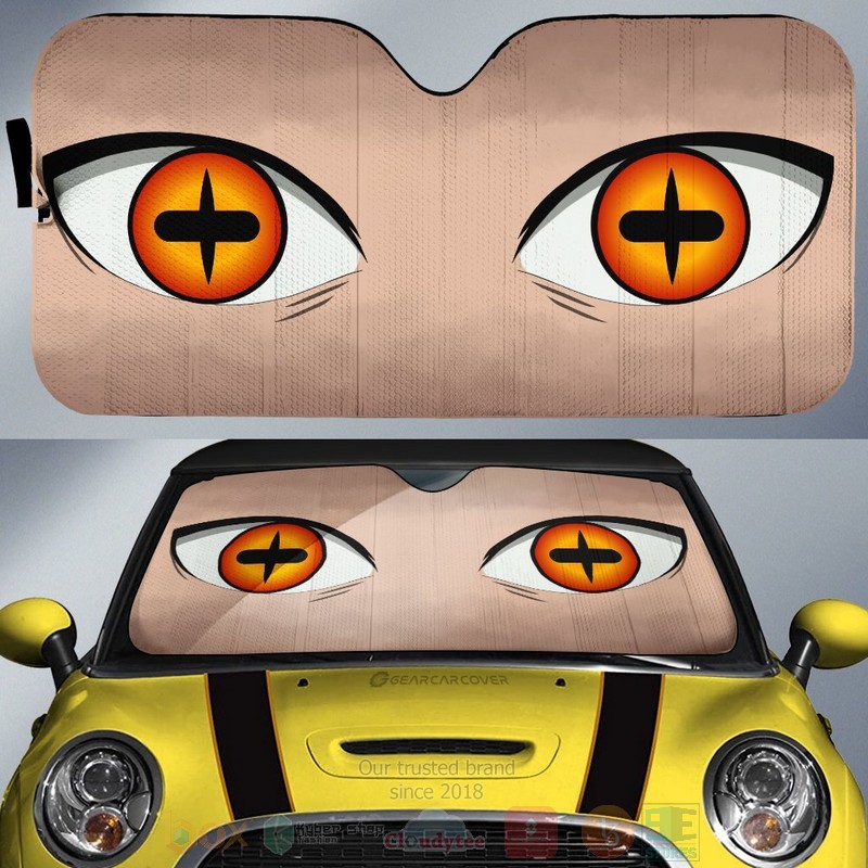 Naruto Eyes Naruto Sage Mode Anime Car Sunshade