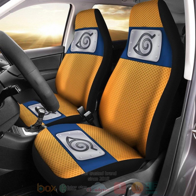 Naruto Headband Orange Car Seat Cover