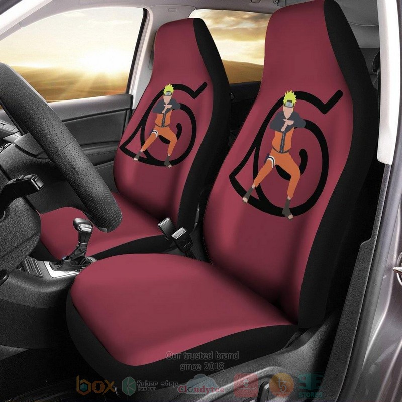Naruto Jutsu Konoha Symbol Car Seat Cover