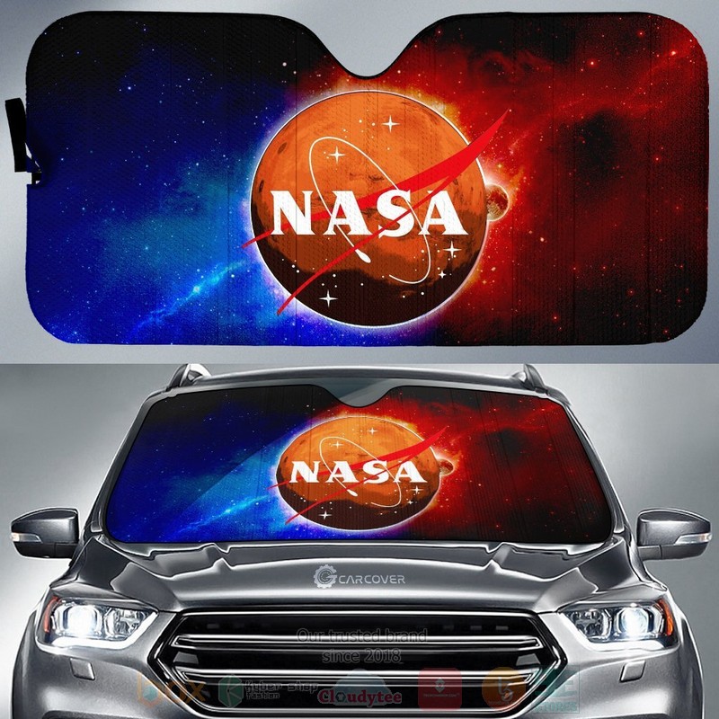 Nasa Galaxy Car Gear Car Sunshade
