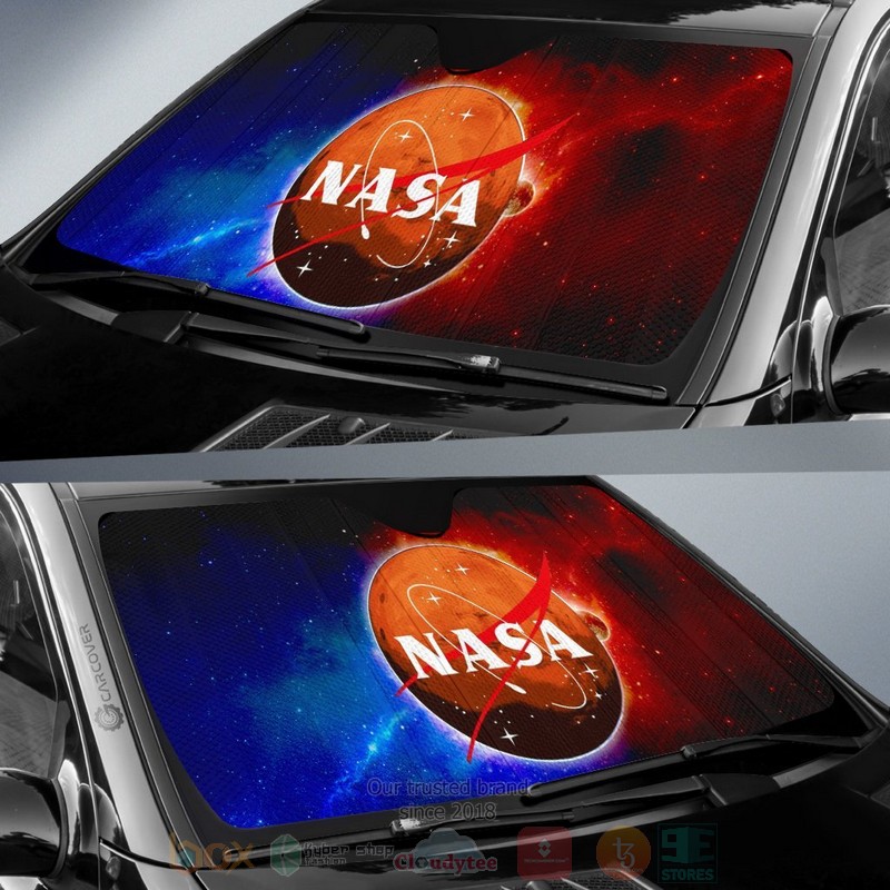 Nasa Galaxy Car Gear Car Sunshade 1