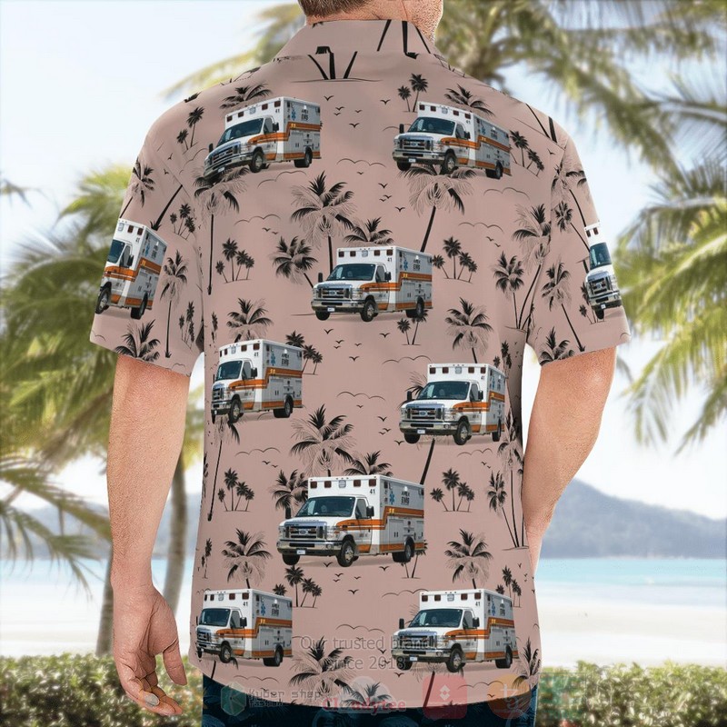 North Carolina Apex EMS Hawaiian Shirt 1