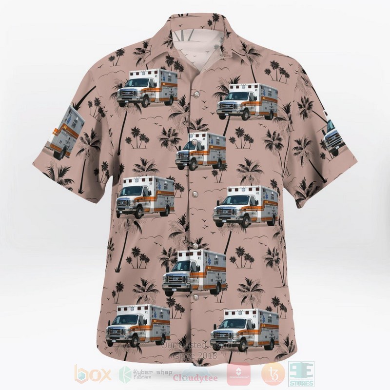 North Carolina Apex EMS Hawaiian Shirt 1 2