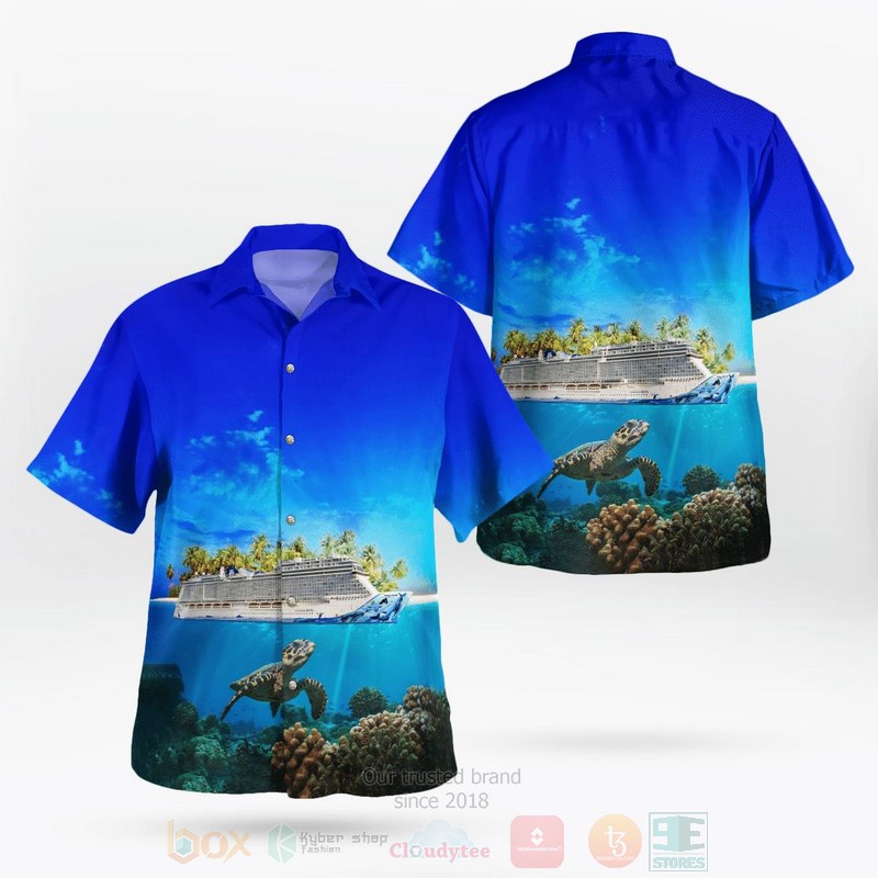 Norwegian Cruise Line Norwegian Bliss Hawaiian Shirt