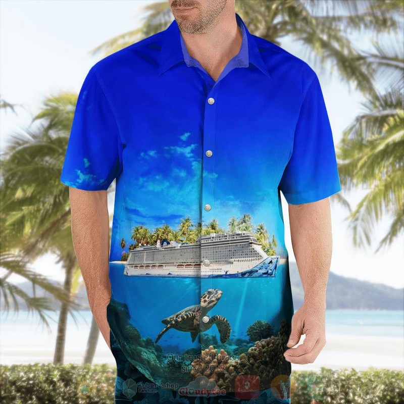 Norwegian Cruise Line Norwegian Bliss Hawaiian Shirt 1 2