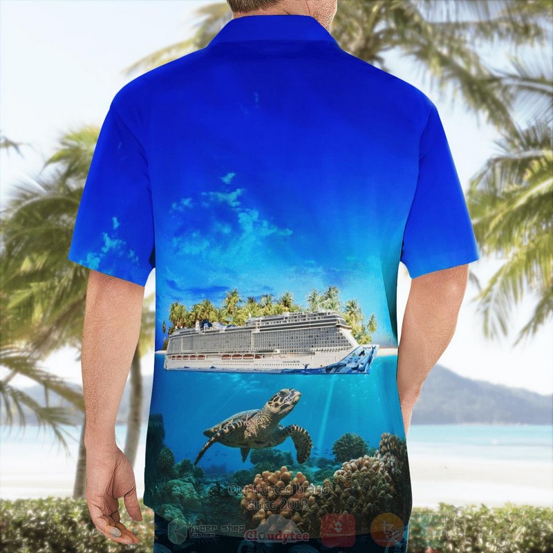 Norwegian Cruise Line Norwegian Bliss Hawaiian Shirt 1 2 3