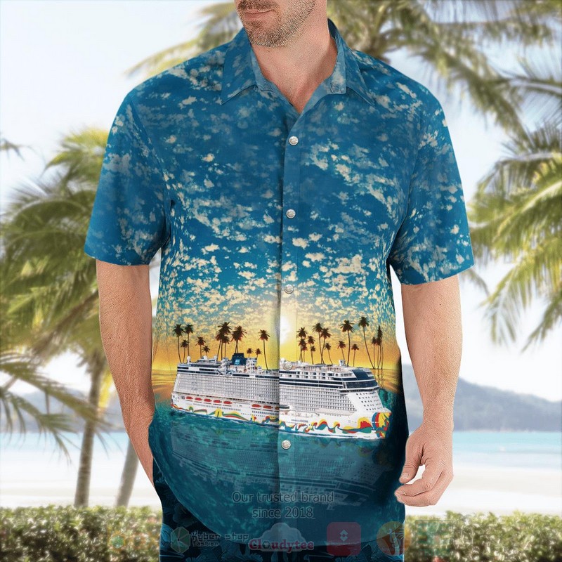 Norwegian Cruise Line Norwegian Encore Hawaiian Shirt 1 2