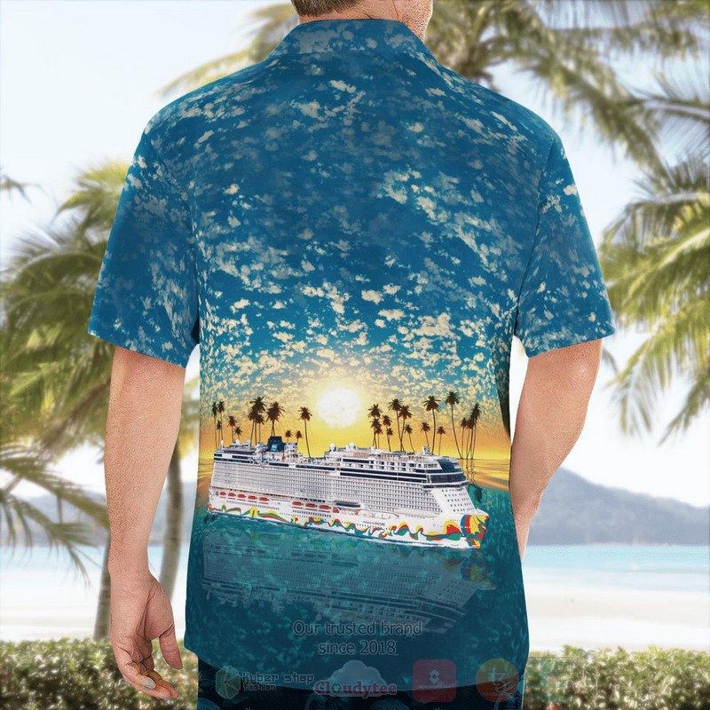Norwegian Cruise Line Norwegian Encore Hawaiian Shirt 1 2 3
