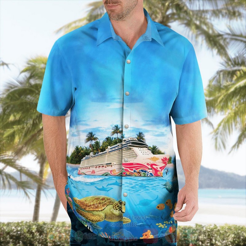 Norwegian Cruise Line Norwegian Joy Hawaiian Shirt 1 2