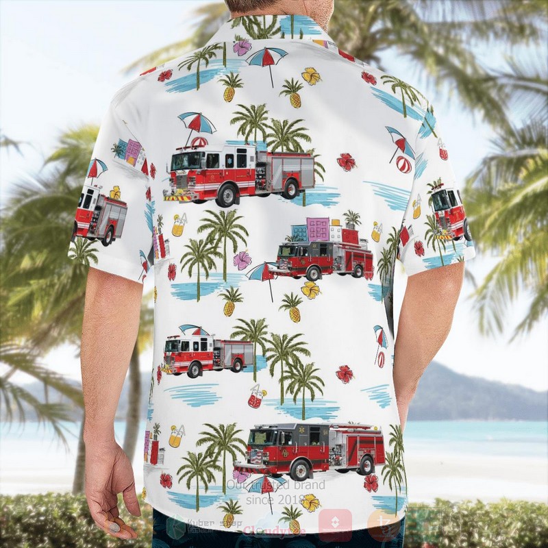Ormond Beach Florida Ormond Beach Fire Department Hawaiian Shirt 1