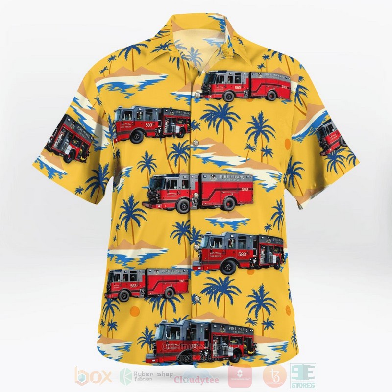 Pine Island MN Fire Department Hawaiian Shirt 1