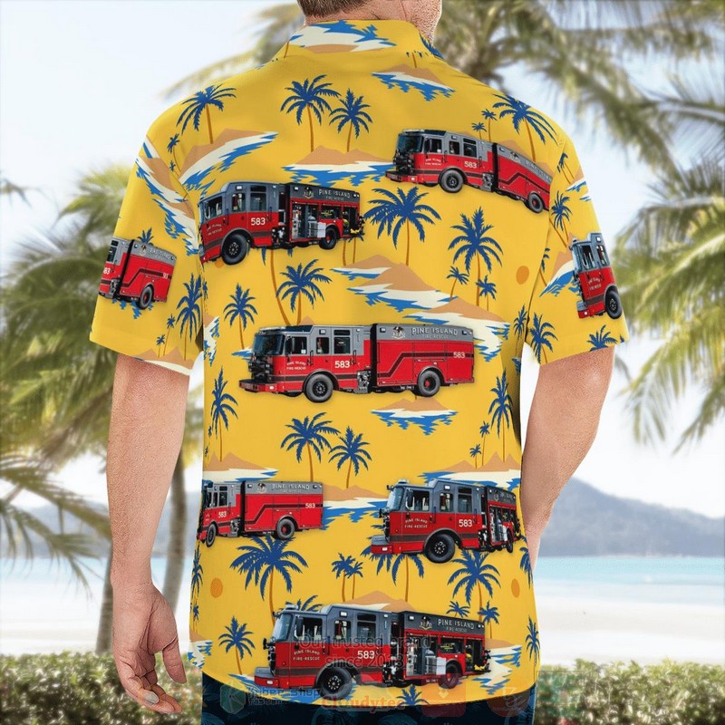Pine Island MN Fire Department Hawaiian Shirt 1 2 3