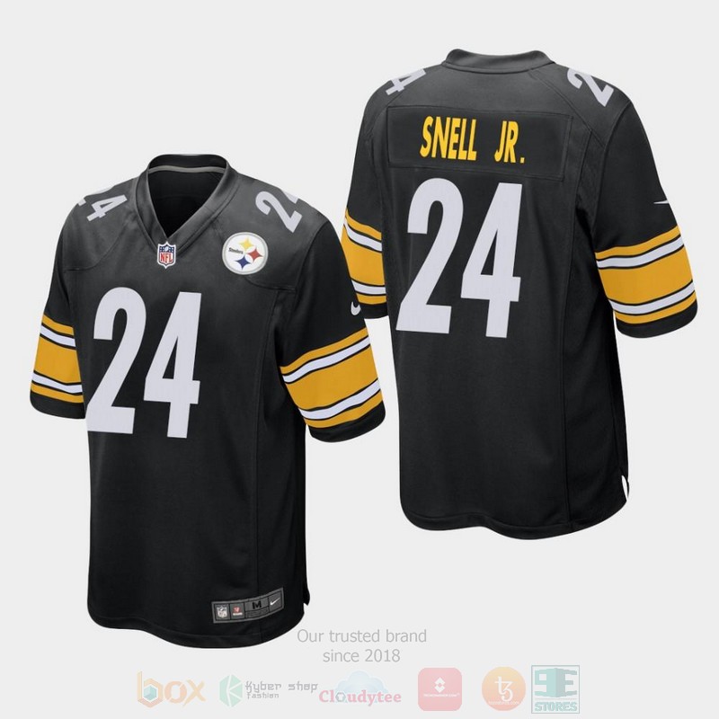Pittsburgh Steelers 24 Benny Snell Jr. 2019 Draft Black Football Jersey