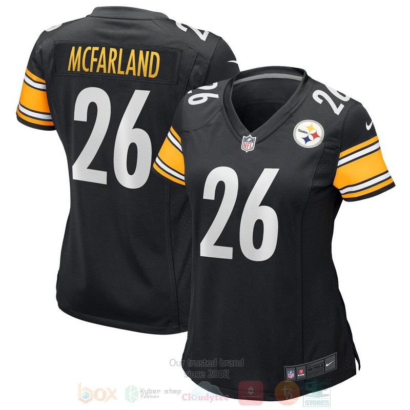 Pittsburgh Steelers Anthony McFarland Black Football Jersey